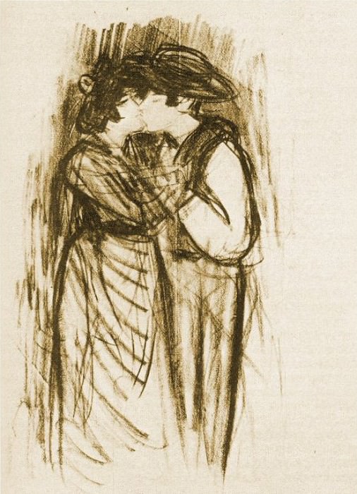1899 Le baiser, Пабло Пикассо (1881-1973) Период: 1889-1907