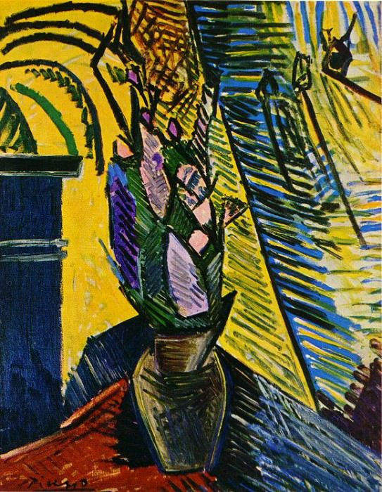 1907 Fleurs sur une table, Pablo Picasso (1881-1973) Period of creation: 1889-1907
