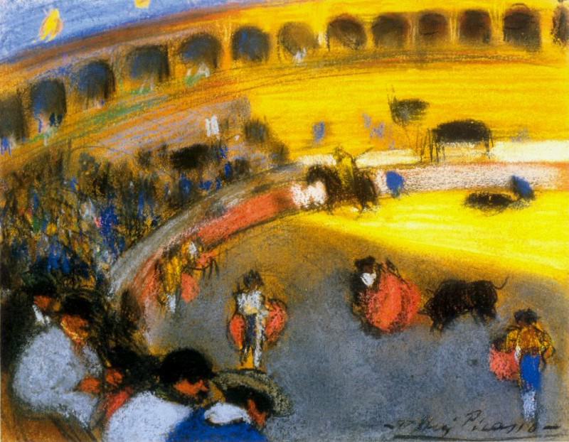 1900 Courses de taureaux, Пабло Пикассо (1881-1973) Период: 1889-1907