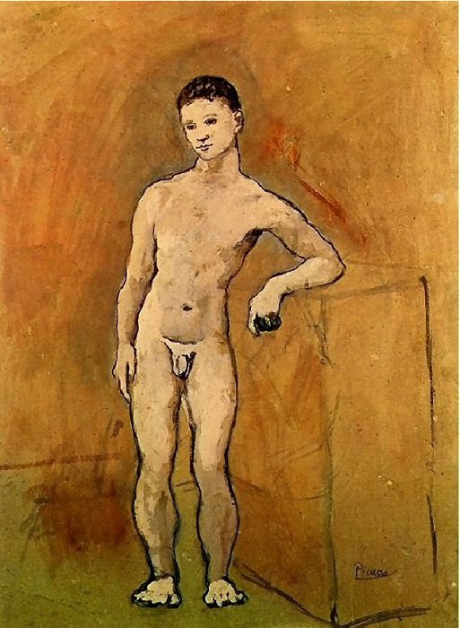 1906 GarЗon nu, Пабло Пикассо (1881-1973) Период: 1889-1907