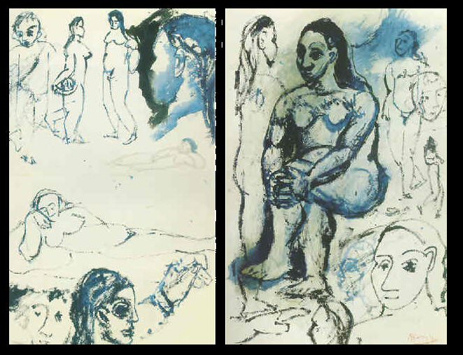 1906 Femme assise2, Пабло Пикассо (1881-1973) Период: 1889-1907