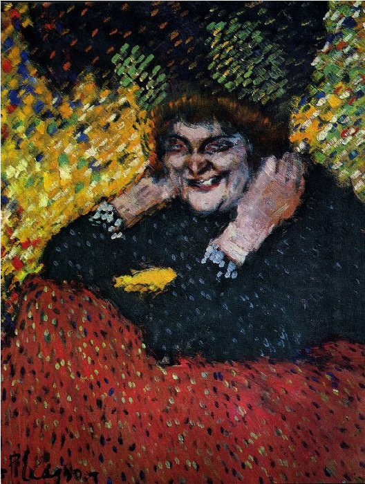 1901 Femme aux bijoux, Пабло Пикассо (1881-1973) Период: 1889-1907