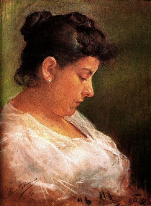 1896 Portrait de la mКre de lartiste2, Пабло Пикассо (1881-1973) Период: 1889-1907