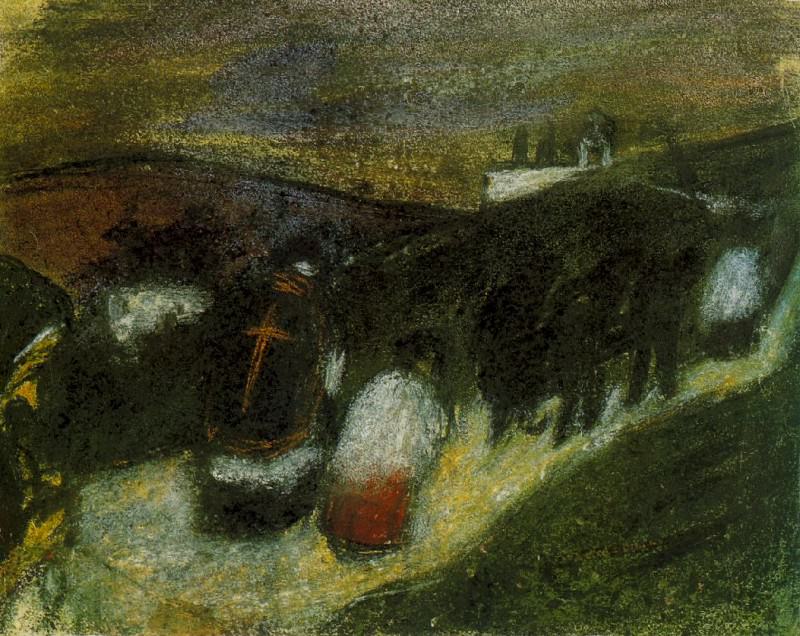 1900 Enterrement rural, Пабло Пикассо (1881-1973) Период: 1889-1907