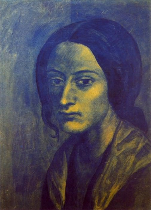 1903 Femme Е la boucle, Пабло Пикассо (1881-1973) Период: 1889-1907