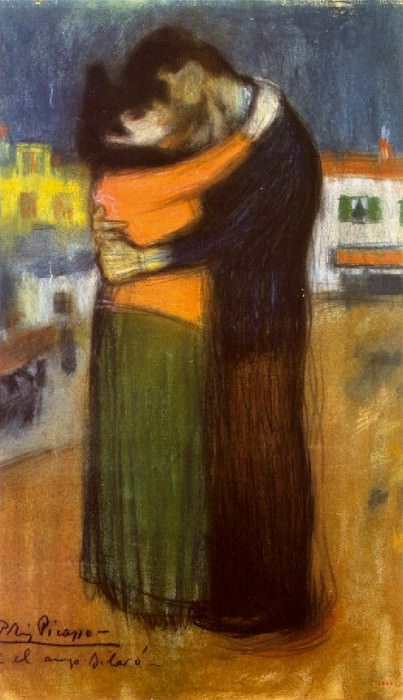 1900 Les amants dans la rue , Пабло Пикассо (1881-1973) Период: 1889-1907