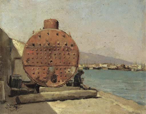 1900 Port de Mаlaga, Пабло Пикассо (1881-1973) Период: 1889-1907
