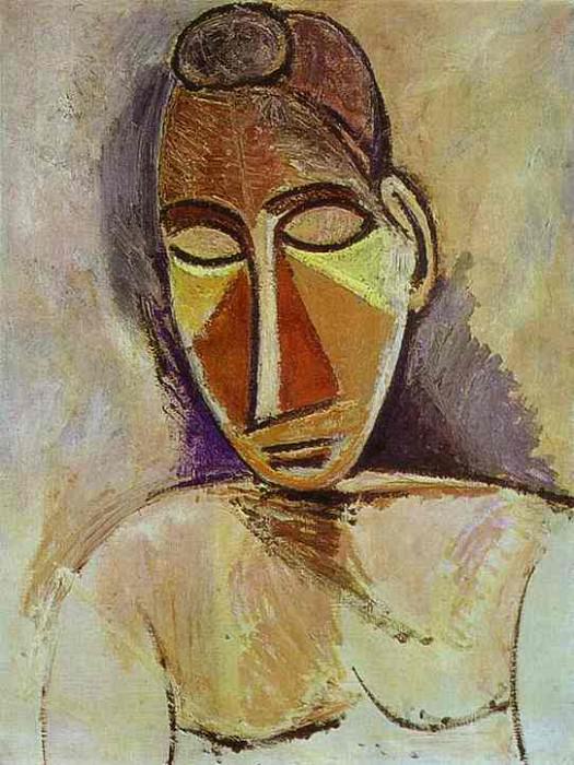 1907 Nu buste, Пабло Пикассо (1881-1973) Период: 1889-1907