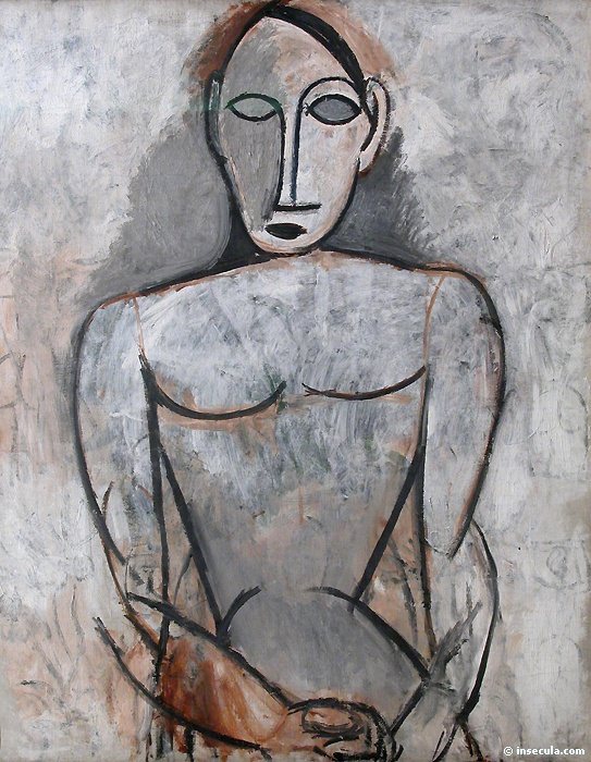 1907 Femme aux mains jointes, Пабло Пикассо (1881-1973) Период: 1889-1907