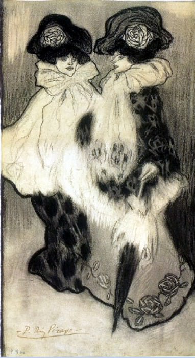1901 Deux femmes, Пабло Пикассо (1881-1973) Период: 1889-1907