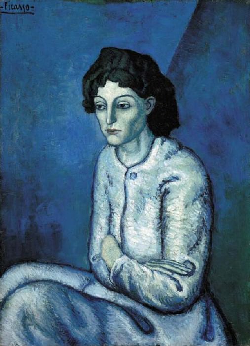 1901 Femme aux bras croisВs2, Пабло Пикассо (1881-1973) Период: 1889-1907
