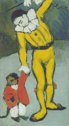 1901 Clown au singe, Пабло Пикассо (1881-1973) Период: 1889-1907