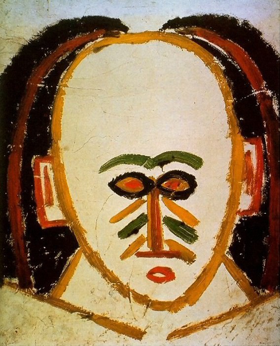 1907 TИte dhomme3, Пабло Пикассо (1881-1973) Период: 1889-1907