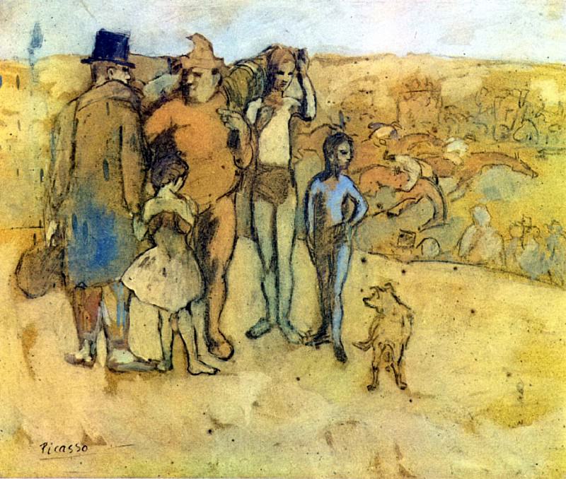 1905 Famille de saltimbanques [Рtude], Пабло Пикассо (1881-1973) Период: 1889-1907
