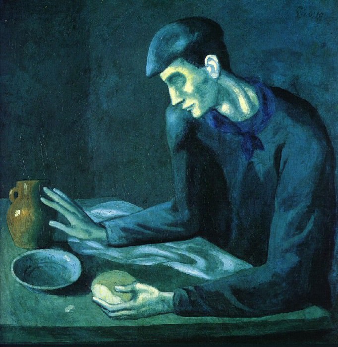 1903 Repas de laveugle, Пабло Пикассо (1881-1973) Период: 1889-1907