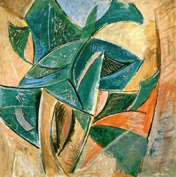 1907 Paysage Larbre [], Пабло Пикассо (1881-1973) Период: 1889-1907