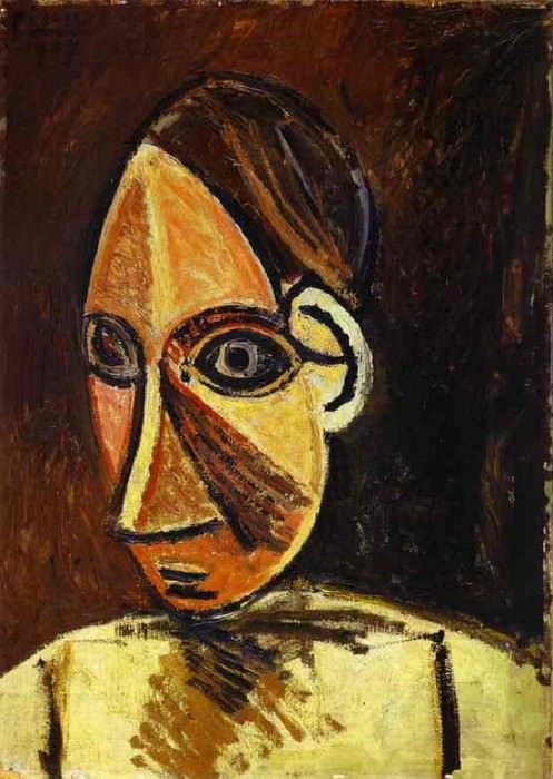 1907 TИte de femme, Pablo Picasso (1881-1973) Period of creation: 1889-1907