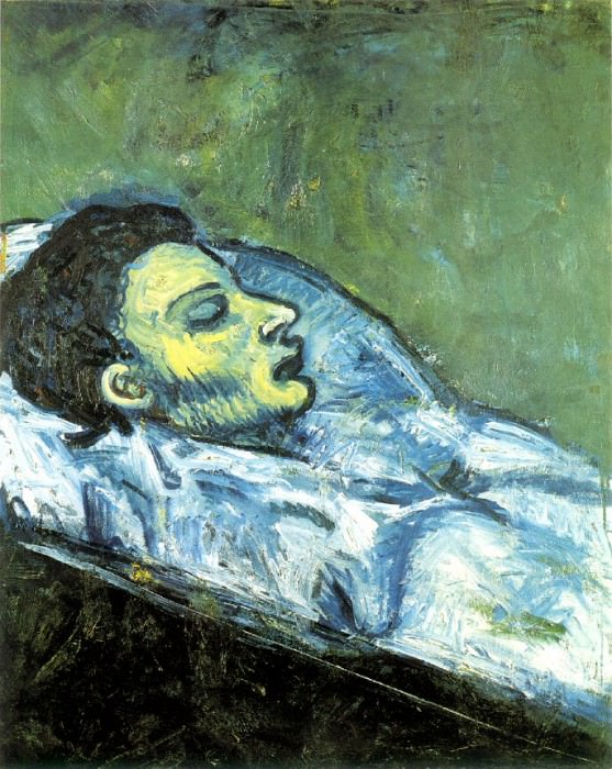 1901 La mort de Casagemas , Пабло Пикассо (1881-1973) Период: 1889-1907