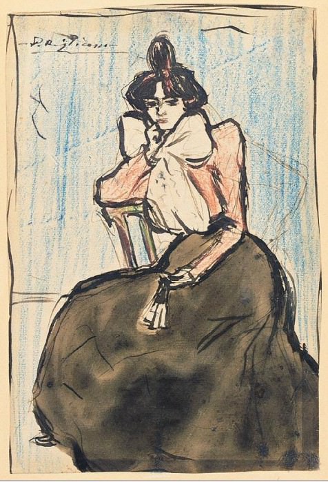 1899 Portrait de Lola, sЬur de lartiste, Пабло Пикассо (1881-1973) Период: 1889-1907