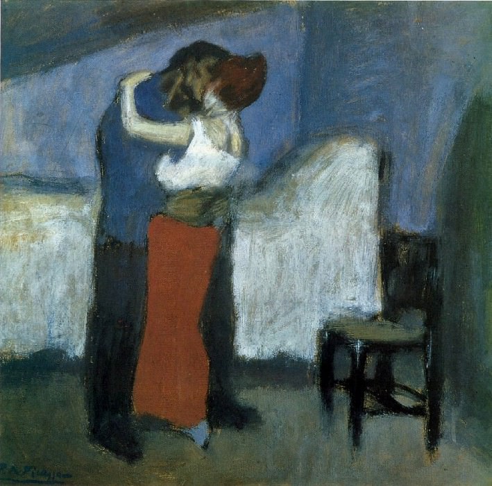 1900 LВtreinte dans la mansarde, Пабло Пикассо (1881-1973) Период: 1889-1907