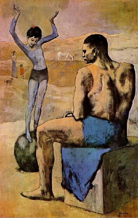 1904 Девочка на шаре, Пабло Пикассо (1881-1973) Период: 1889-1907
