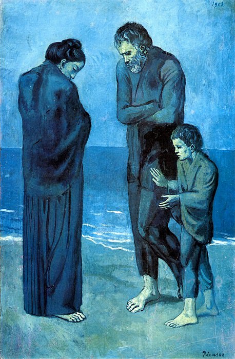 1903 Des pauvres au bord de la mer, Pablo Picasso (1881-1973) Period of creation: 1889-1907