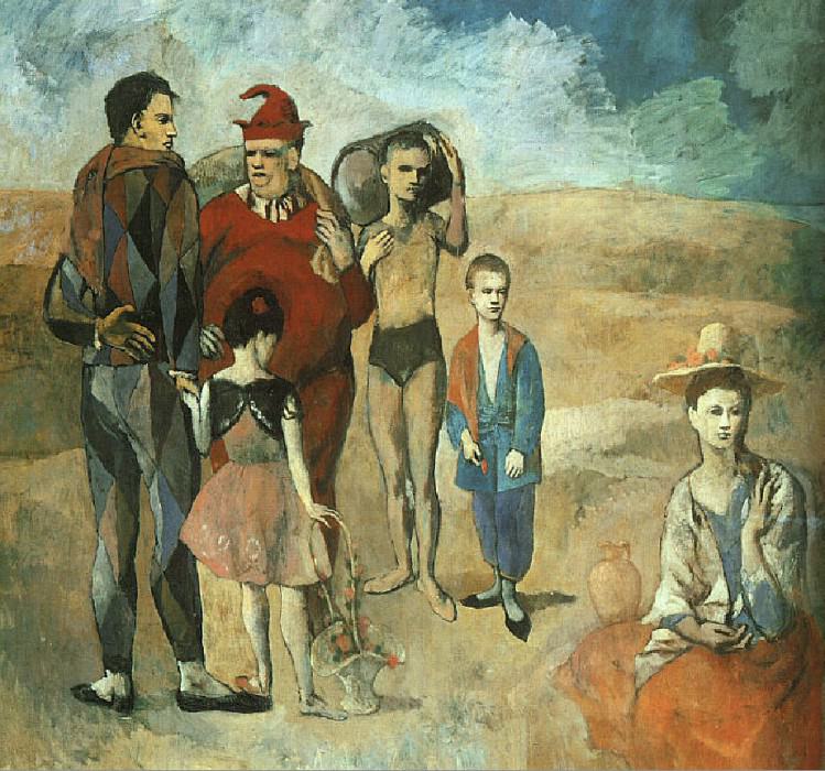 1905 Famille de saltimbanques , Пабло Пикассо (1881-1973) Период: 1889-1907