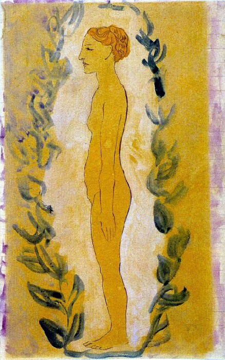 1906 Femme debout, Пабло Пикассо (1881-1973) Период: 1889-1907