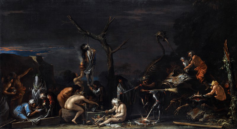 Salvator Rosa – Witches at their Incantations, Part 6 National Gallery UK