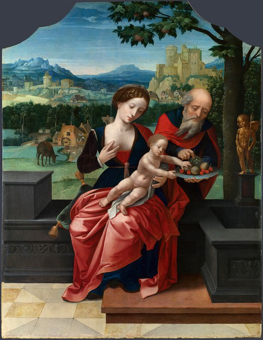 Workshop of Master of the Female Half-Lengths – The Rest on the Flight into Egypt, Part 6 National Gallery UK