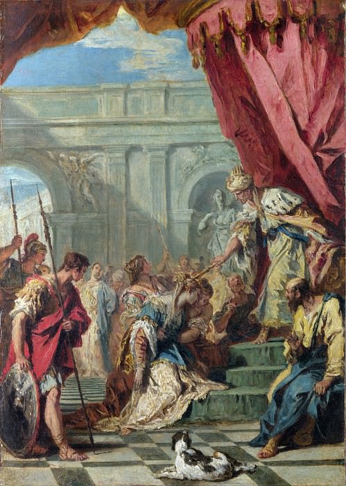Себастьяно Риччи – Есфирь пред Артаксерксом, Часть 6 Национальная галерея