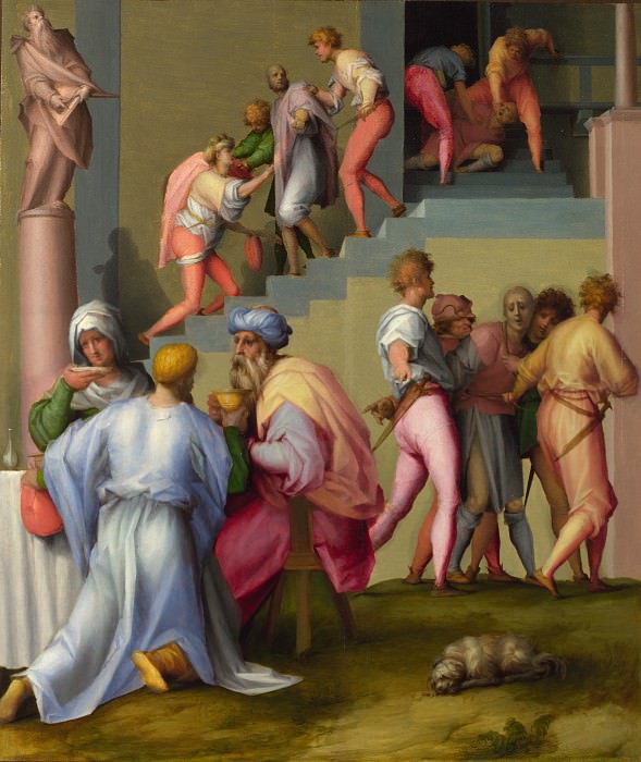 Pontormo – Pharaoh with his Butler and Baker, Part 6 National Gallery UK