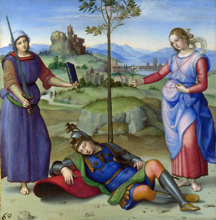 Raphael – An Allegory , Part 6 National Gallery UK
