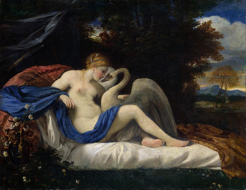 Style of Pier Francesco Mola – Leda and the Swan, Part 6 National Gallery UK