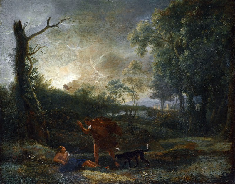 Studio of Claude – Landscape with the Death of Procris, Part 6 National Gallery UK