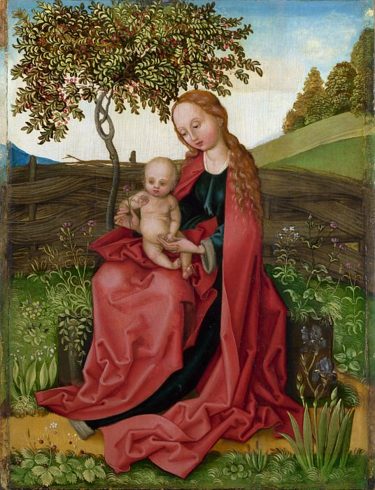 Style of Martin Schongauer – The Virgin and Child in a Garden, Part 6 National Gallery UK