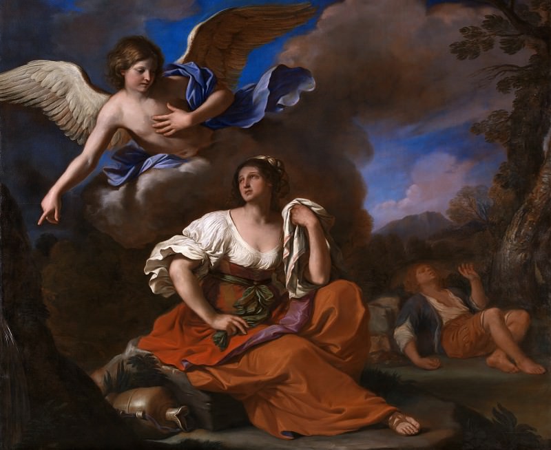 Guercino – The Angel appears to Hagar and Ishmael, Part 6 National Gallery UK
