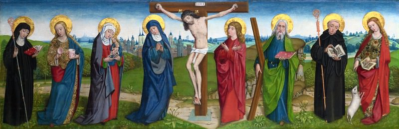 the Master of Liesborn – The Crucifixion with Saints, Part 6 National Gallery UK