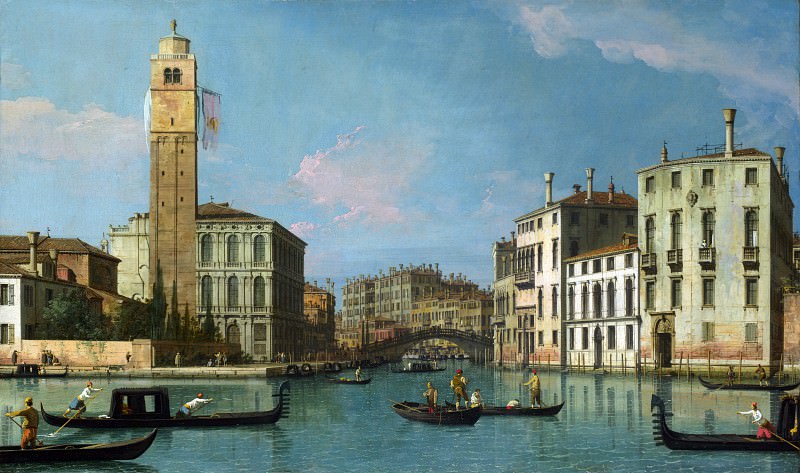 Studio of Canaletto – Venice – Entrance to the Cannaregio, Part 6 National Gallery UK