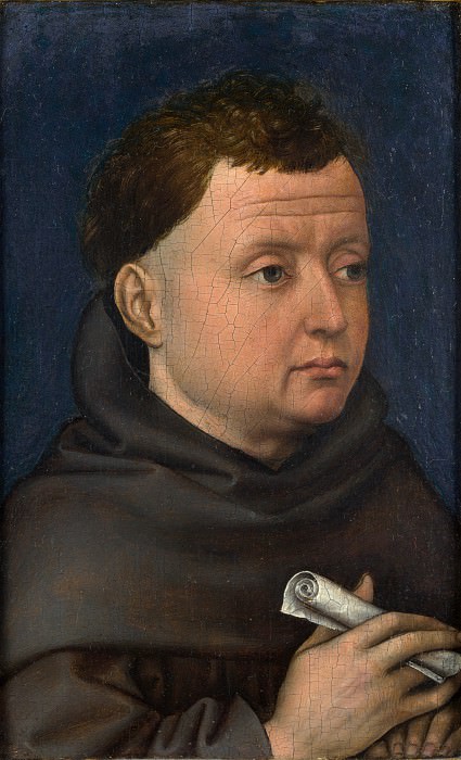 Workshop of Robert Campin – Portrait of a Franciscan, Part 6 National Gallery UK