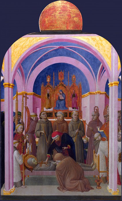 Сассетта – Алтарь из Сан Сеполькро – Похороны Святого Франциска, Часть 6 Национальная галерея