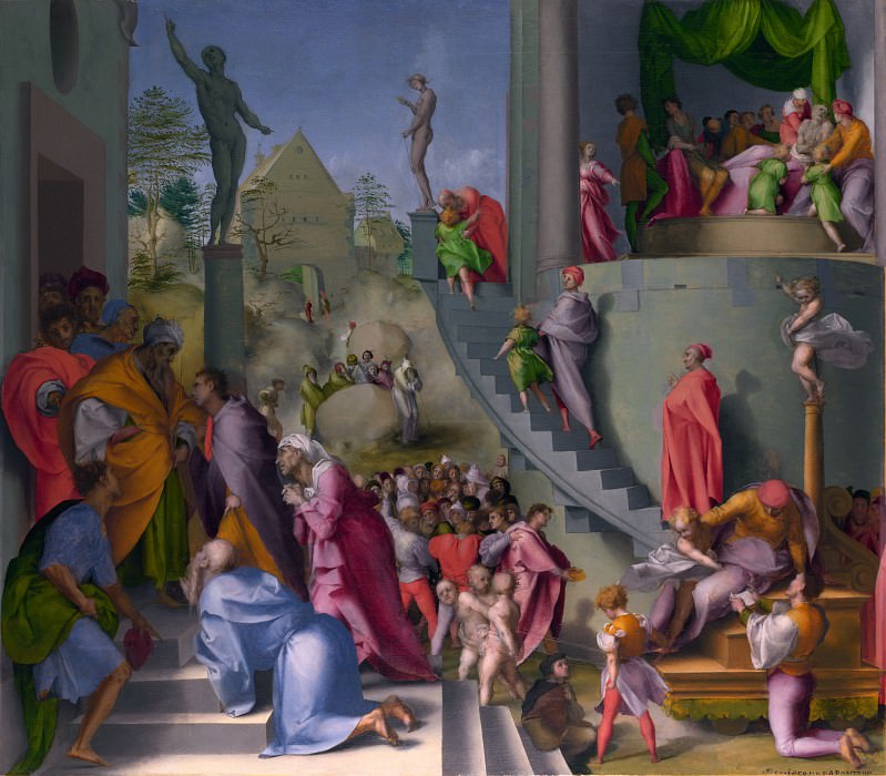 Pontormo – Joseph with Jacob in Egypt, Part 6 National Gallery UK