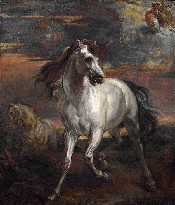 Style of Anthony van Dyck – The Horses of Achilles, Part 6 National Gallery UK