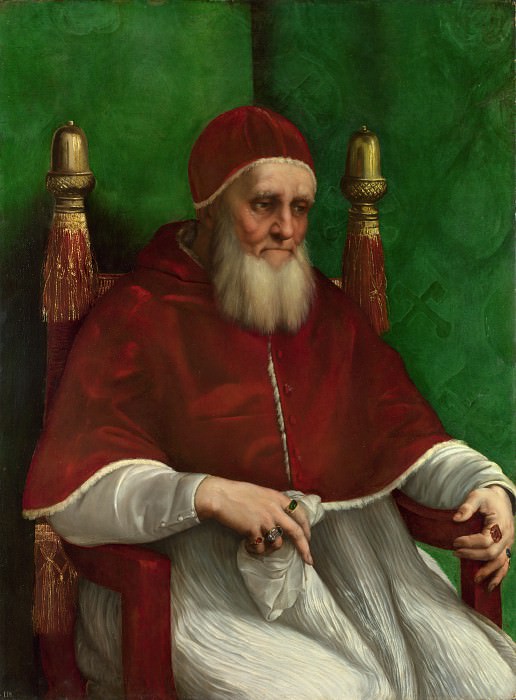 Рафаэль – Портрет папы Юлия II, Часть 6 Национальная галерея