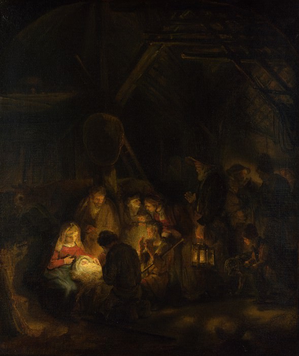 Rembrandt – The Adoration of the Shepherds , Part 6 National Gallery UK