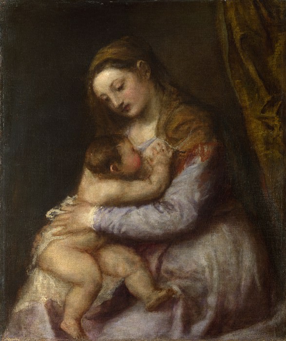 Тициан – Мадонна, кормящая Младенца Христа, Часть 6 Национальная галерея