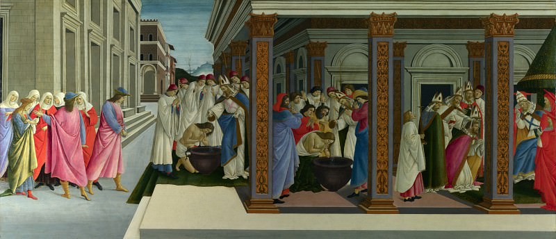 Сандро Боттичелли – Четыре сцены из ранней жизни святого Зиновия, Часть 6 Национальная галерея