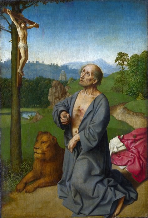 Workshop of Gerard David – Saint Jerome in a Landscape, Part 6 National Gallery UK