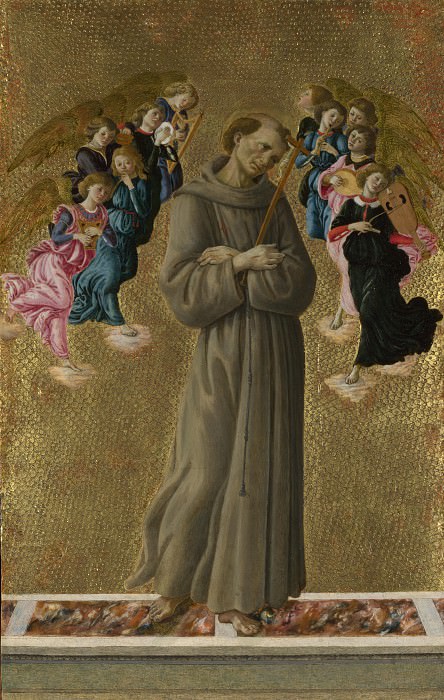 Сандро Боттичелли – Святой Франциск Ассизский с ангелами, Часть 6 Национальная галерея