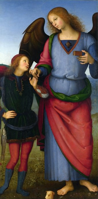 Pietro Perugino – The Archangel Raphael with Tobias, Part 6 National Gallery UK